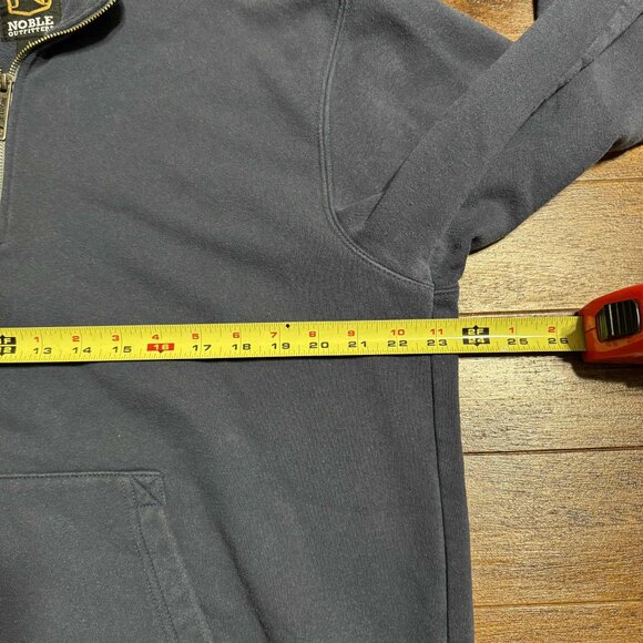 NOBLE OUTFITTERS Men's Blue Quarter Zip Sweater Pullover Size Large - Picture 9 of 10